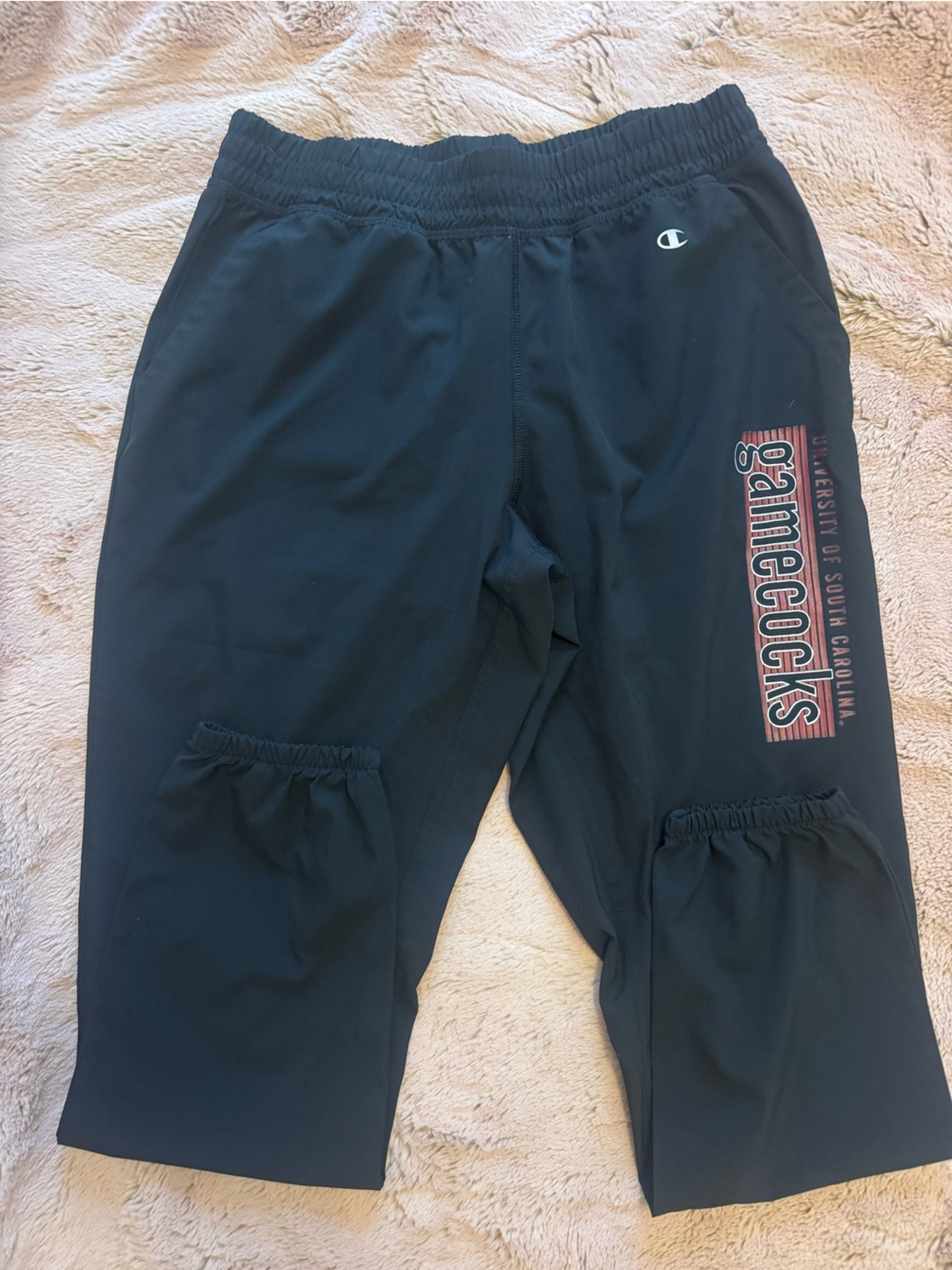 Champion Black Gamecocks Joggers with Red Accent Logo
